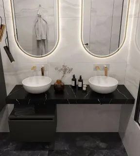 Столешница Armadi Art Flat 869-160-NM 160 см nero marquina